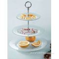 tempered glass plate with metal rack